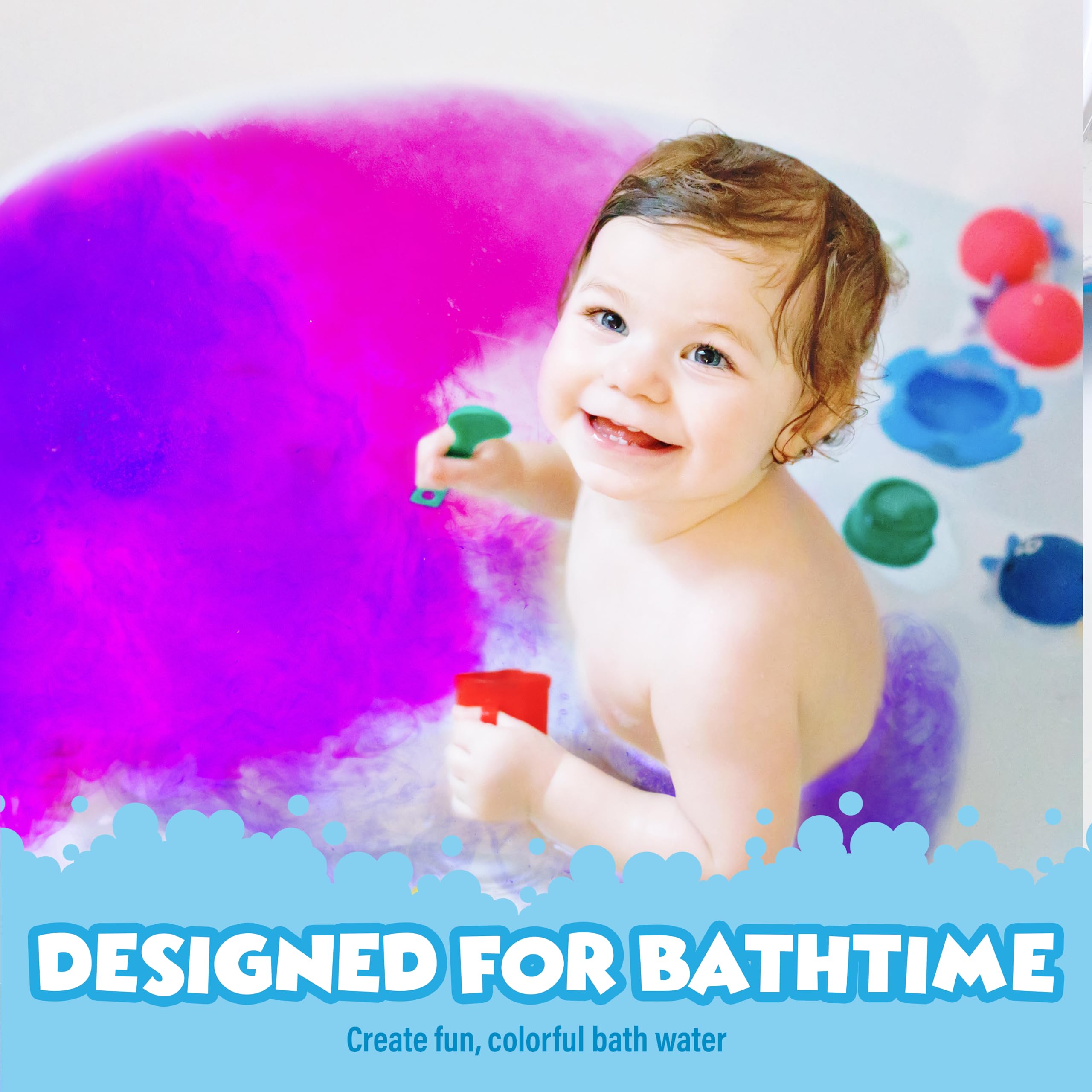 Tub Works Bath Color Fizzies yellow tablets in a canister for cheerful bath color