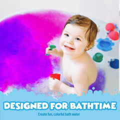 Tub Works Bath Color Fizzies yellow tablets in a canister for cheerful bath color