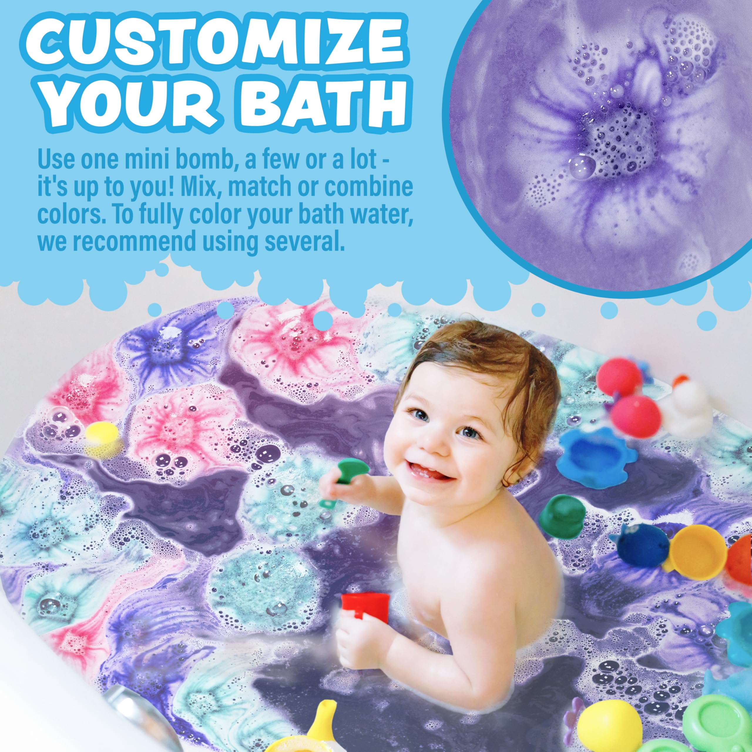 Tub Works Lil' Bursts disolución fácil para limpieza rápida de la bañera.