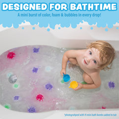 Tub Works Lil' Bursts bomba mini morada para colores vibrantes.