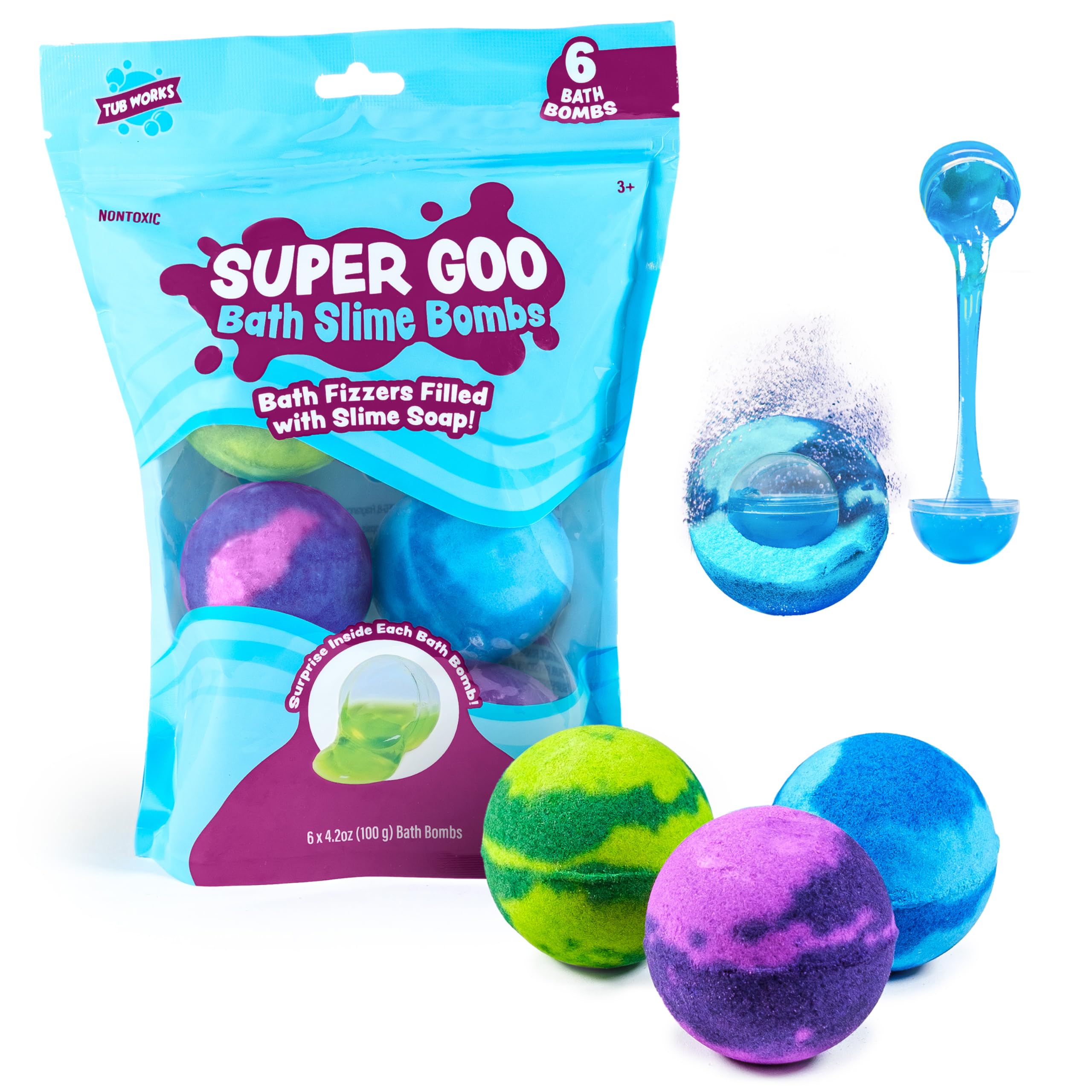 Tub Works Pack Seis Bombas Ninos opcion ideal para juegos sensoriales diarios.