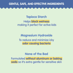 Tubby Todd Deo Stick Kids application underarm demonstrates gentle glide for comfortable wear.