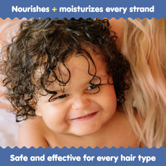 Tubby Todd detangler with baobab and coconut nourishes each strand for shine