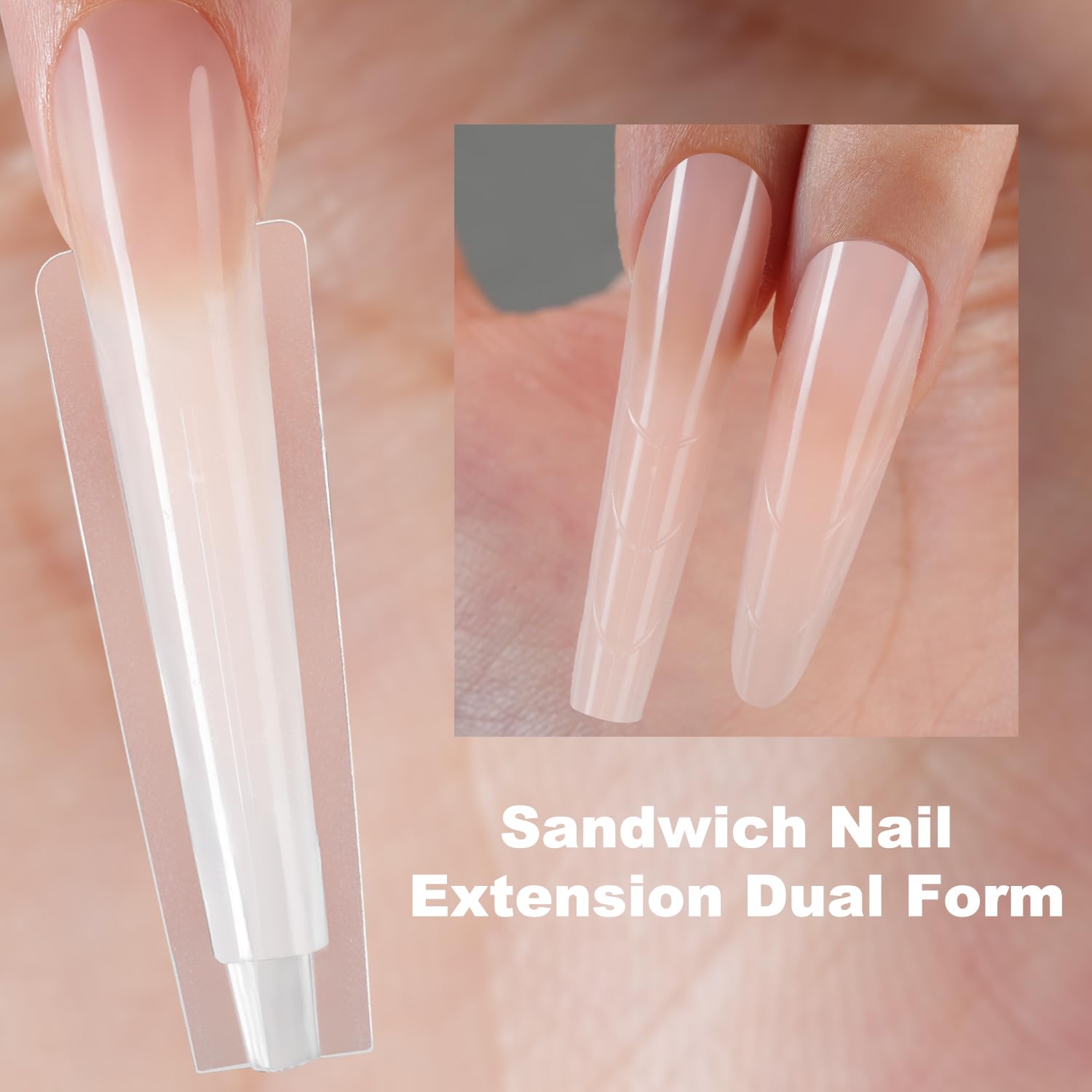 Tucepu Extensión de uñas rápida con estas formas para profesionales.