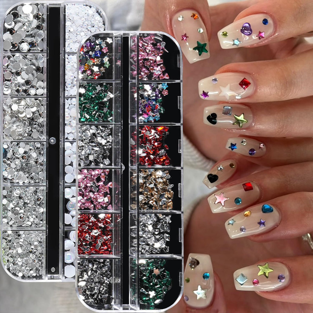 Tucepu mini formas uñas variadas para diseños únicos.
