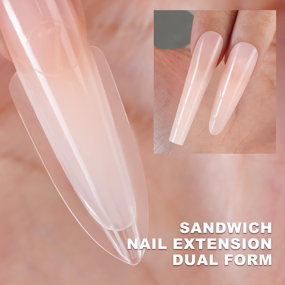 Tucepu moldes de uñas dobles y extensibles permiten ajuste cómodo y resultados consistentes.