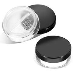 Tucnoeu 2pcs 10ml compact transparent view for easy powder visibility and on-the-go touch-ups.