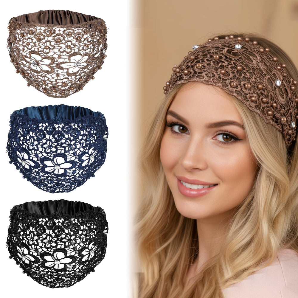 Tucnoeu boho-chic headband with crystals and pearls for elegant daily wear