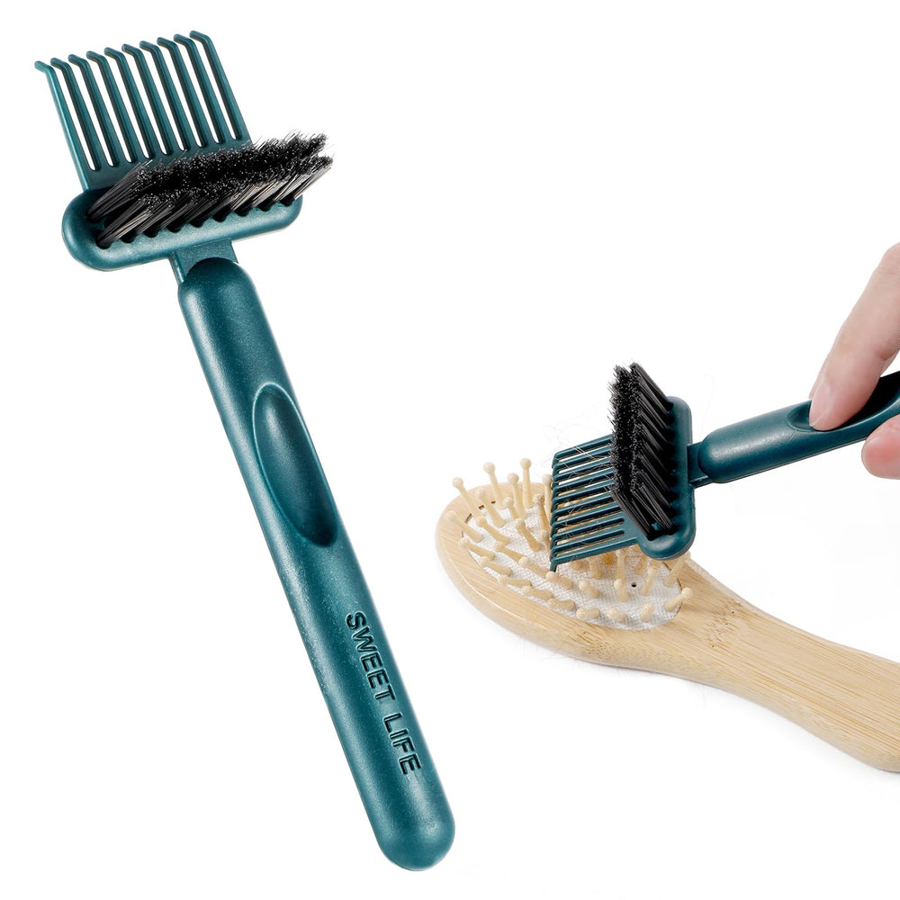 Tucnoeu 2-in-1 brush cleaner with long head for quick hair removal from brushes