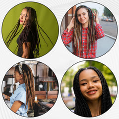 Tucnoeu interlocking loc tool set colorful for DIY braids and varied styles.