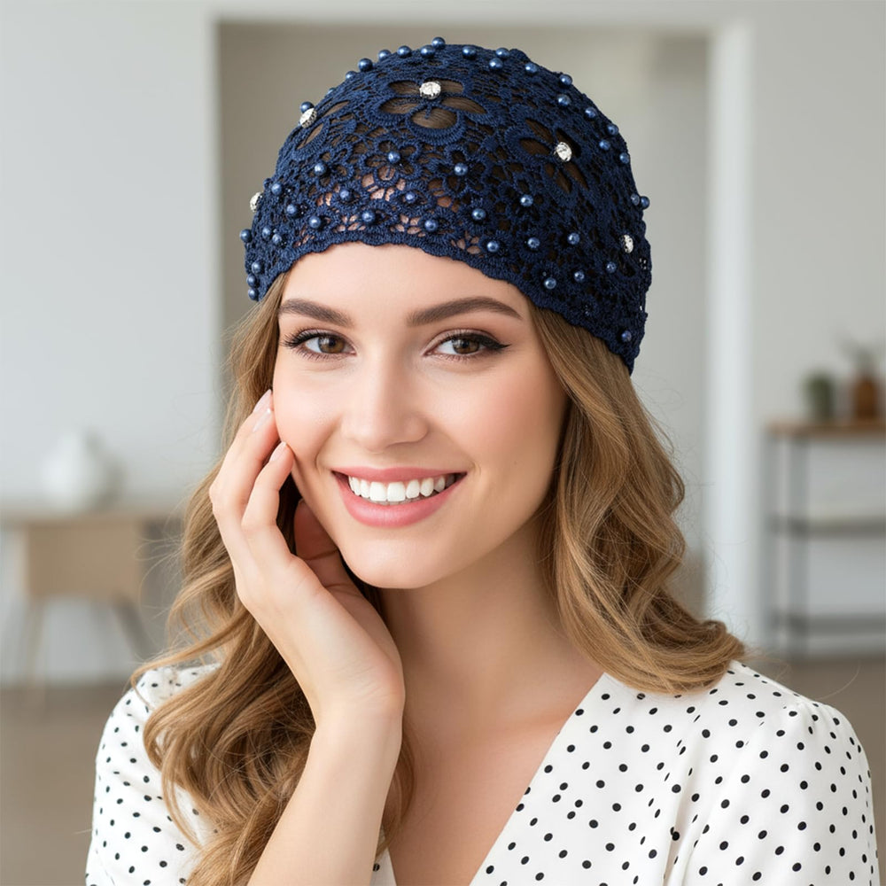 Tucnoeu navy bohemian headband pairs with diverse outfits