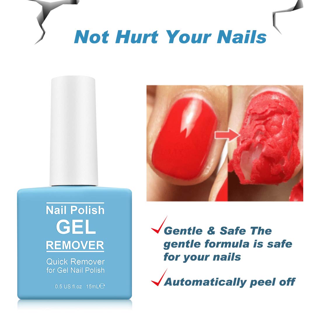 Tudiqe fórmula vegetal suave para quitar gel sin dañar uñas.