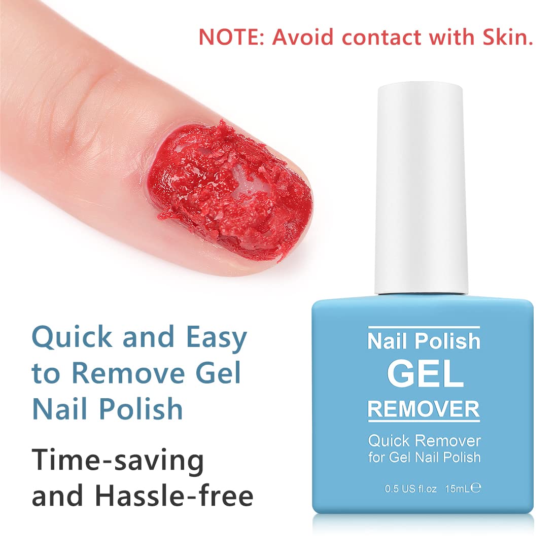Tudiqe remover gel en casa sin papel aluminio, cómodo.