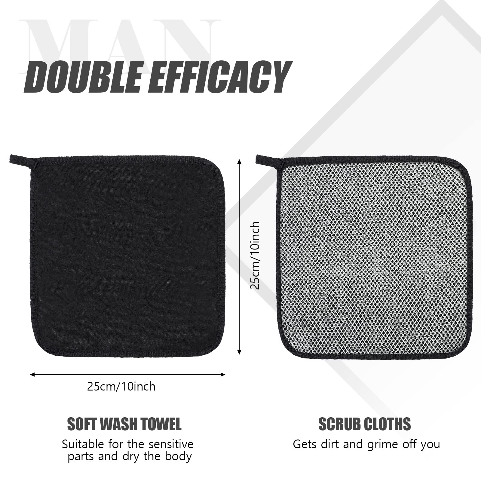 Toallas Tudomro exfoliantes, aptas para lavadora y secado rápido.