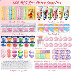 Tudona spa party kit lip balms and lip masks arranged for pampering