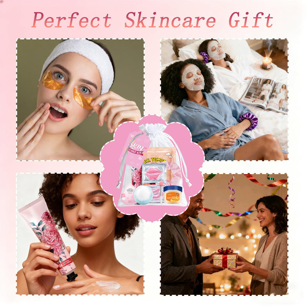 Tudona spa party kit skincare cards with simple at-home tips