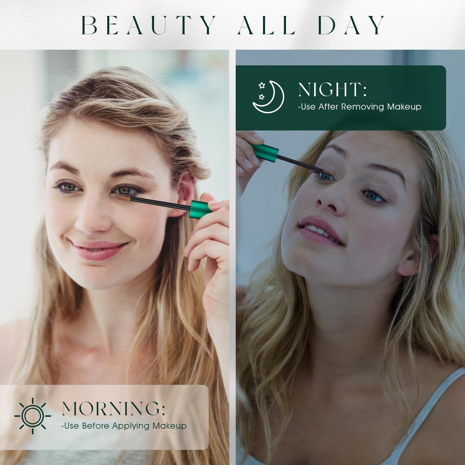Packaging highlights USA testing and cruelty-free commitment for lashes