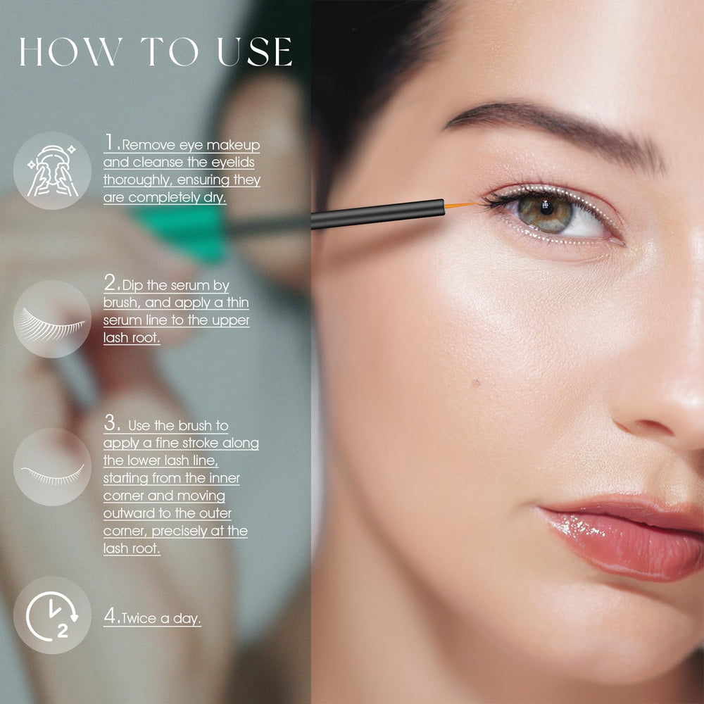Daily-use scene with TUDPA serum suggesting routine lash support
