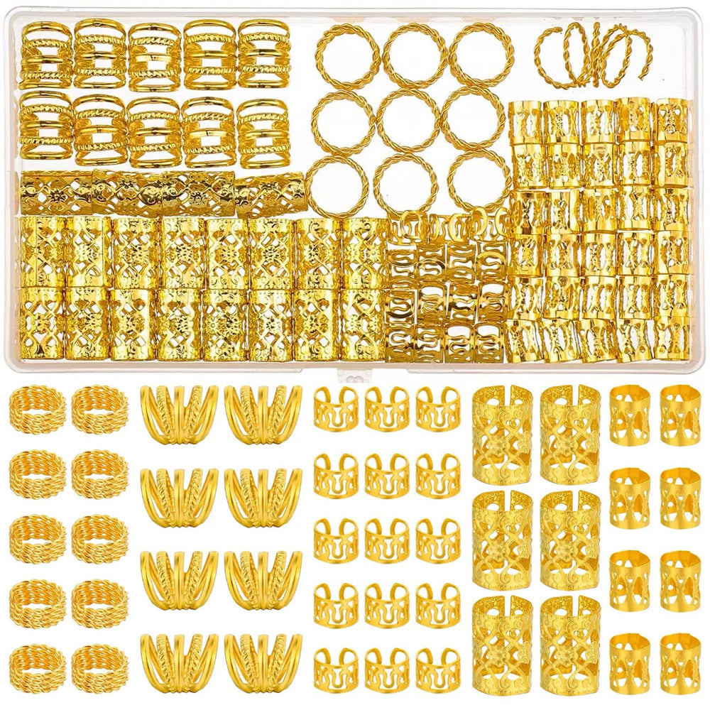 Tuefuzy broches para trenzas en oro: realzan el peinado con brillo sutil.