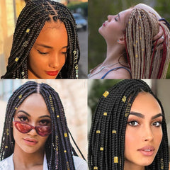 Tuefuzy pinzas para cabello trenza plateado, fijación cómoda y rápida