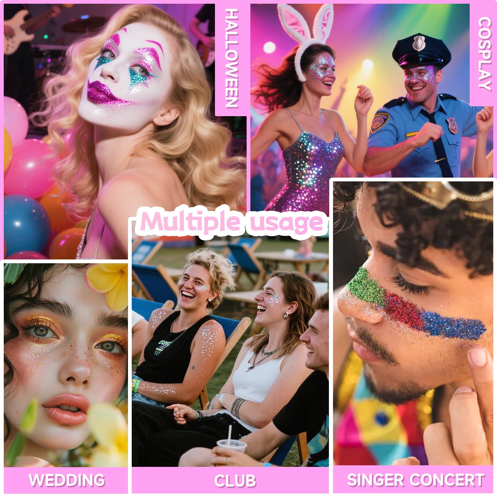 tuhpibk brillos de sirena rosa: estilo marino glamoroso.