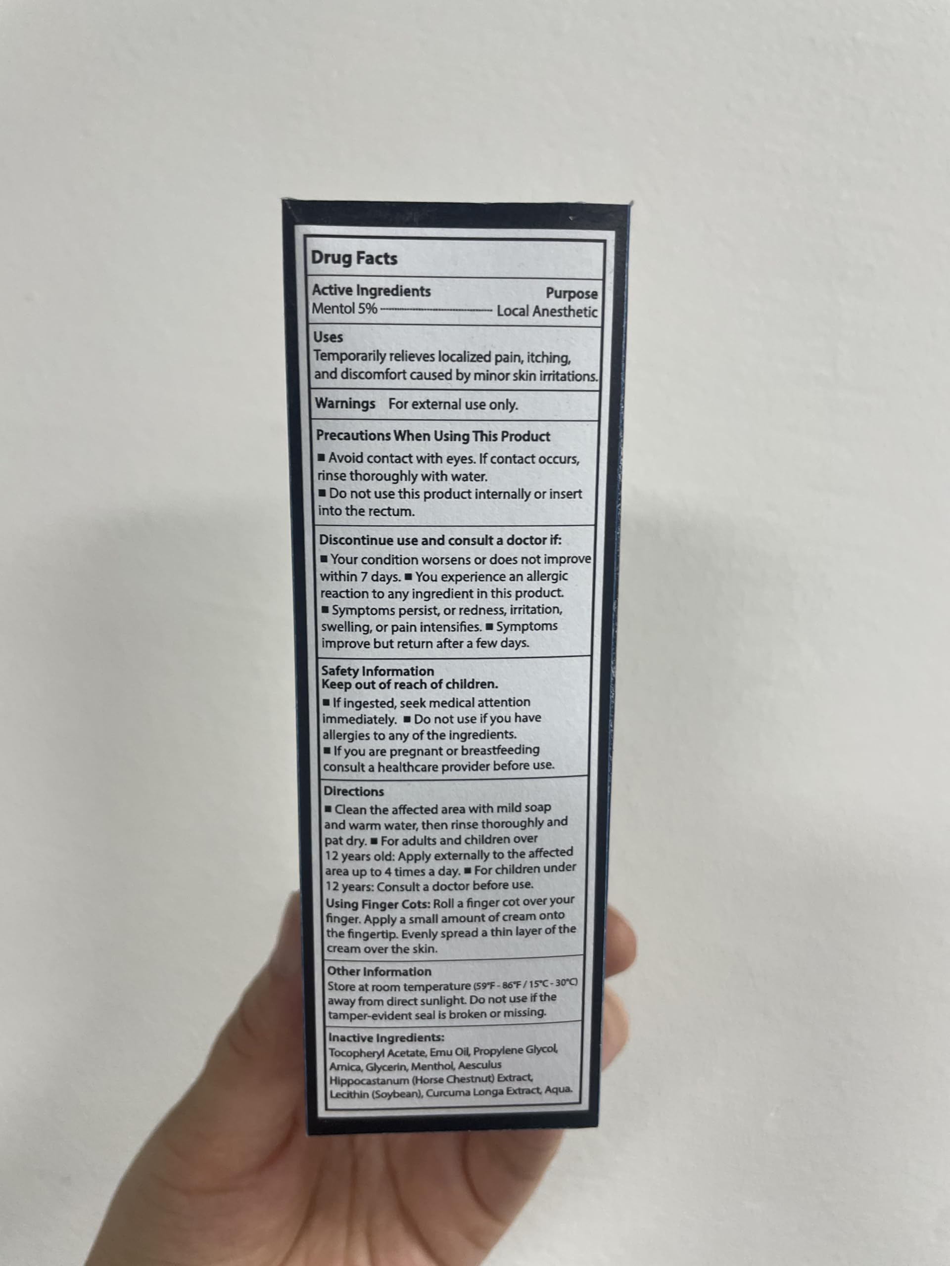 Tuiwaro Numbing Cream 50ml packaging ideal for travel and on-the-go beauty.