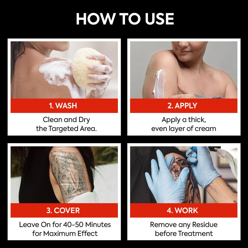Tuiwaro Numbing Cream non-greasy formula leaves no sticky residue.