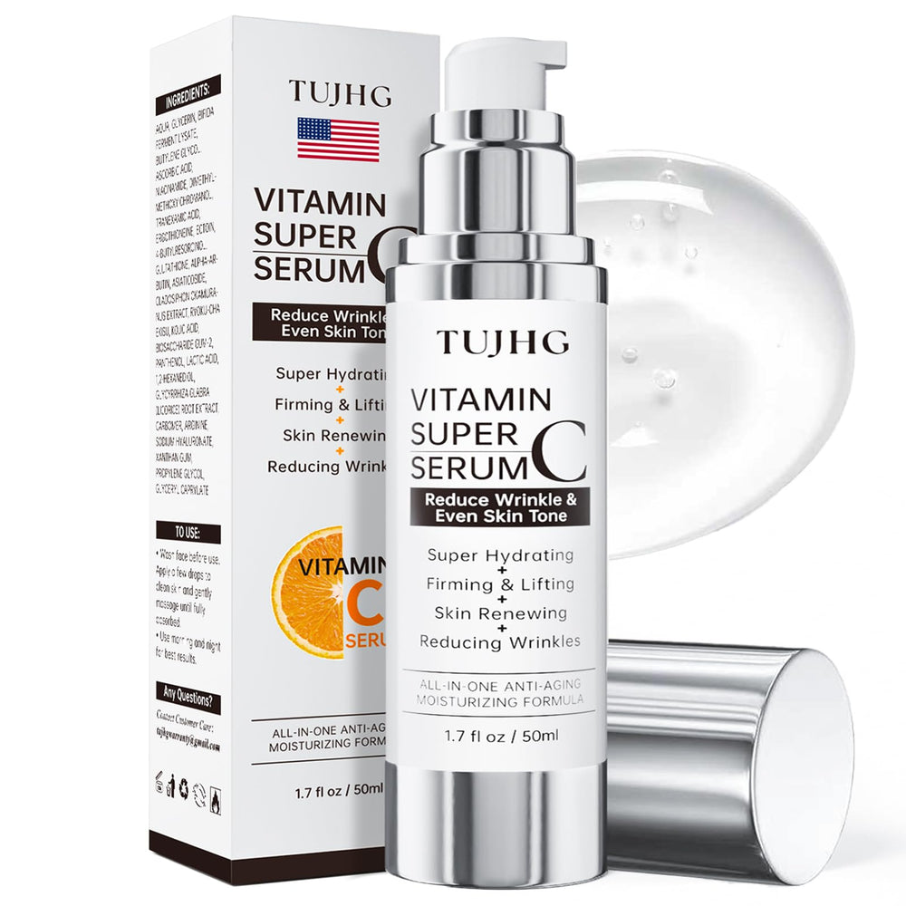 TUJHG suero vitamina C retinol para la frente, absorción suave.