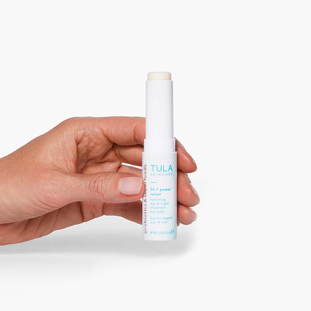 TULA 24-7 Power Swipe Eye Balm shown for under-eye area care