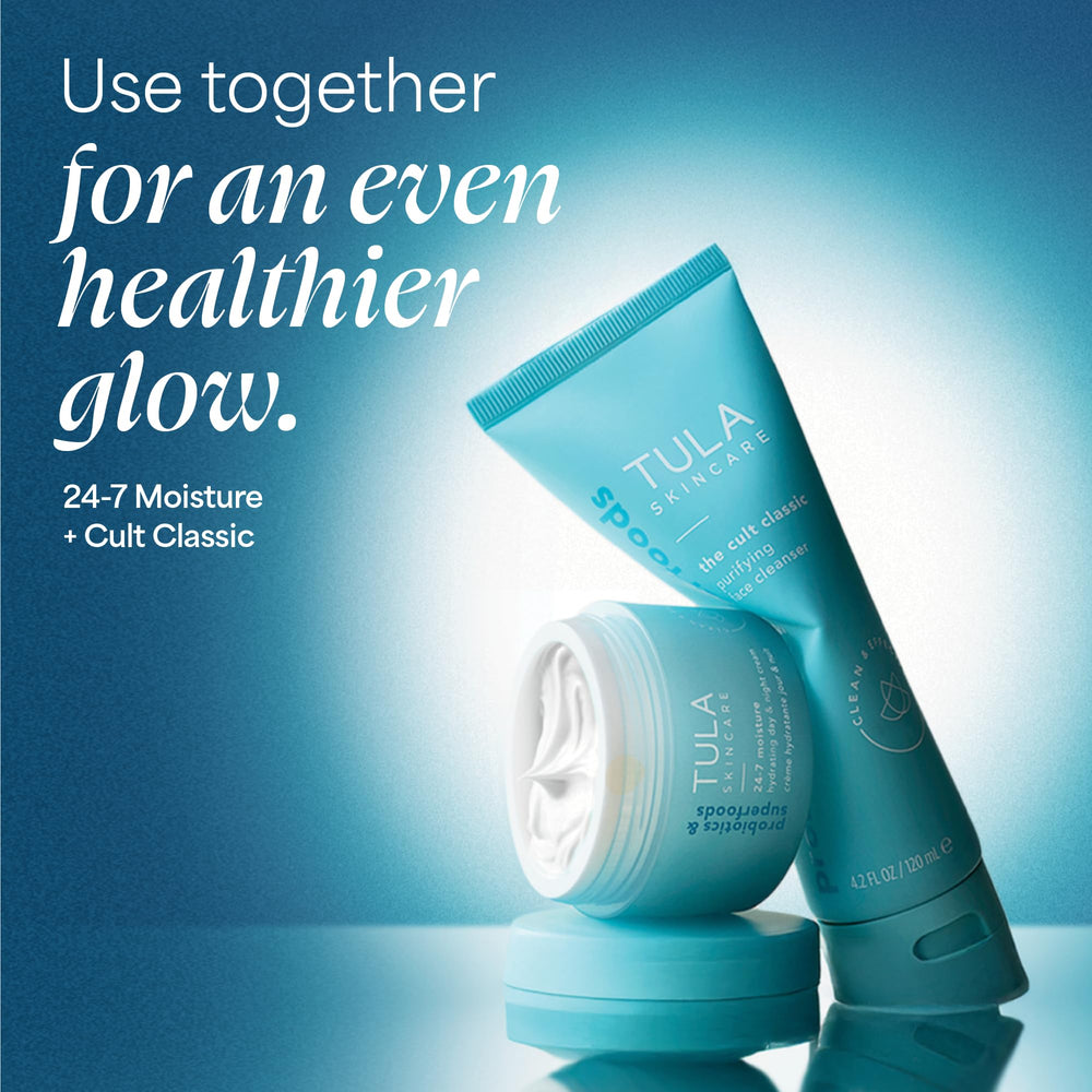 TULA anti-aging-friendly formula supports gentle daily care.