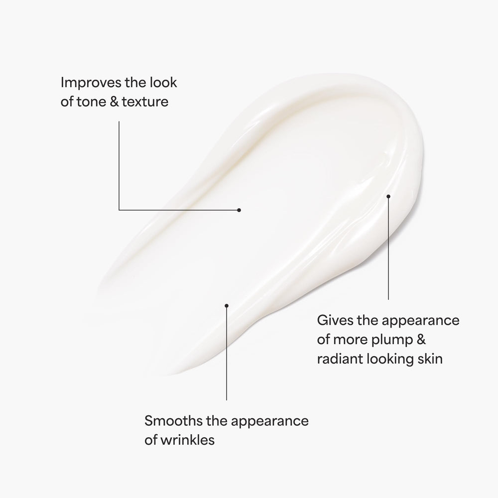 TULA Beauty Sleep texture close-up of creamy night cream.