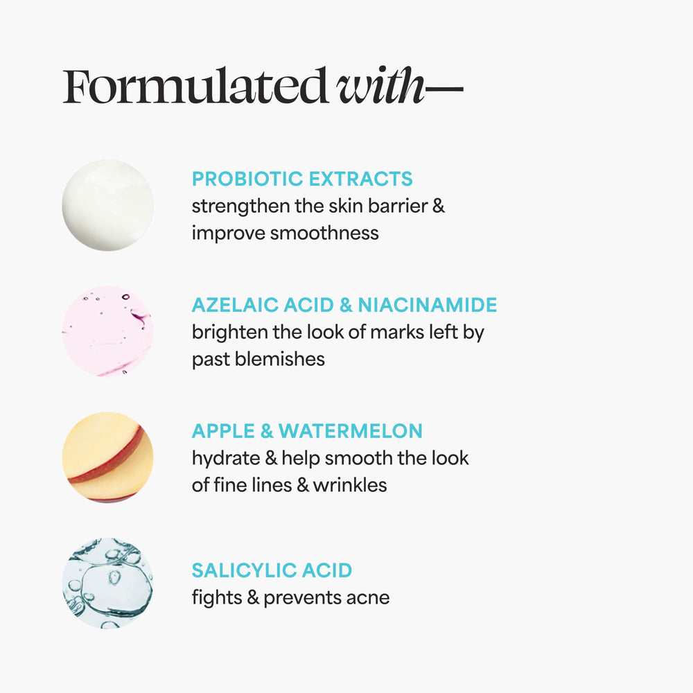 Salicylic acid 2% targets mild breakouts on skin