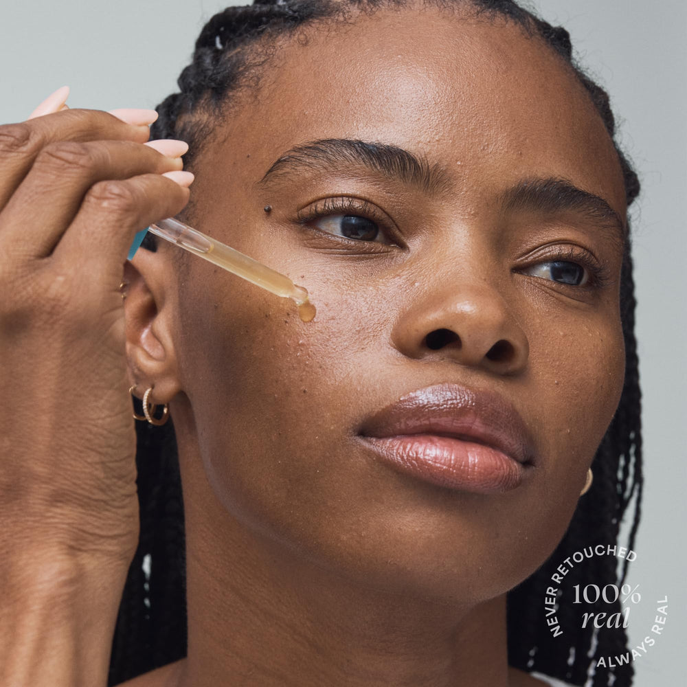 TULA Brightening Drops promoting even skin tone during routine