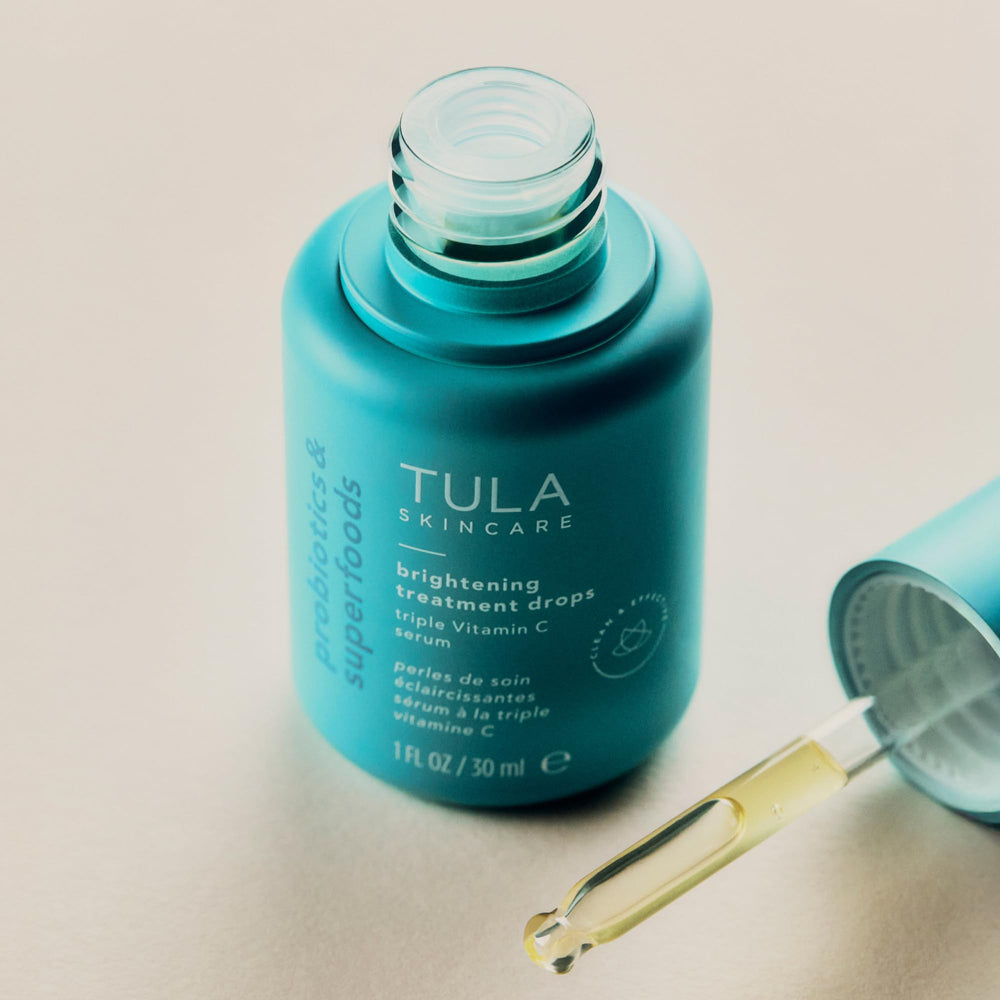 TULA Brightening Drops with lychee, mandarin and mango extracts for radiance