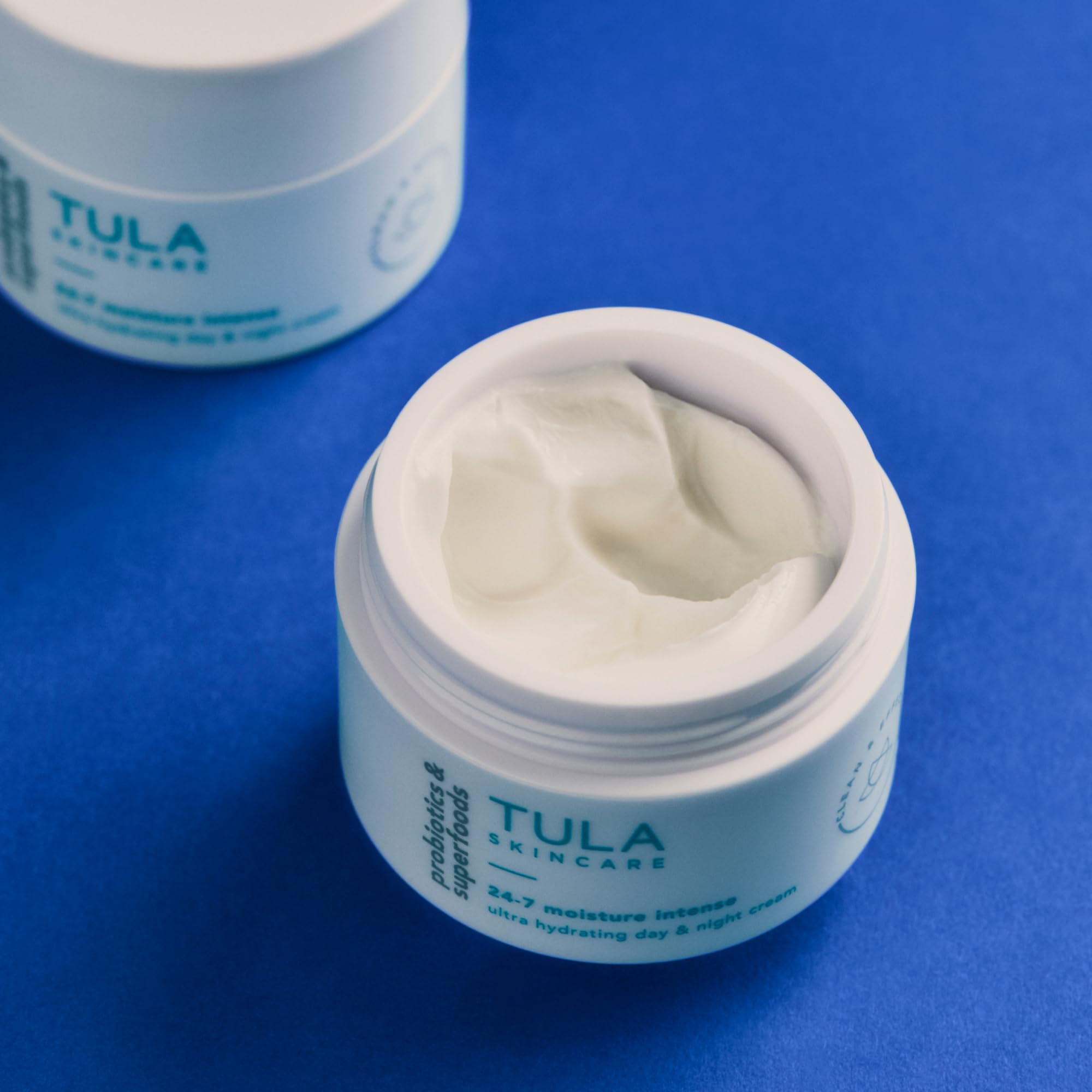 TULA glow after application visual indicating balanced hydration