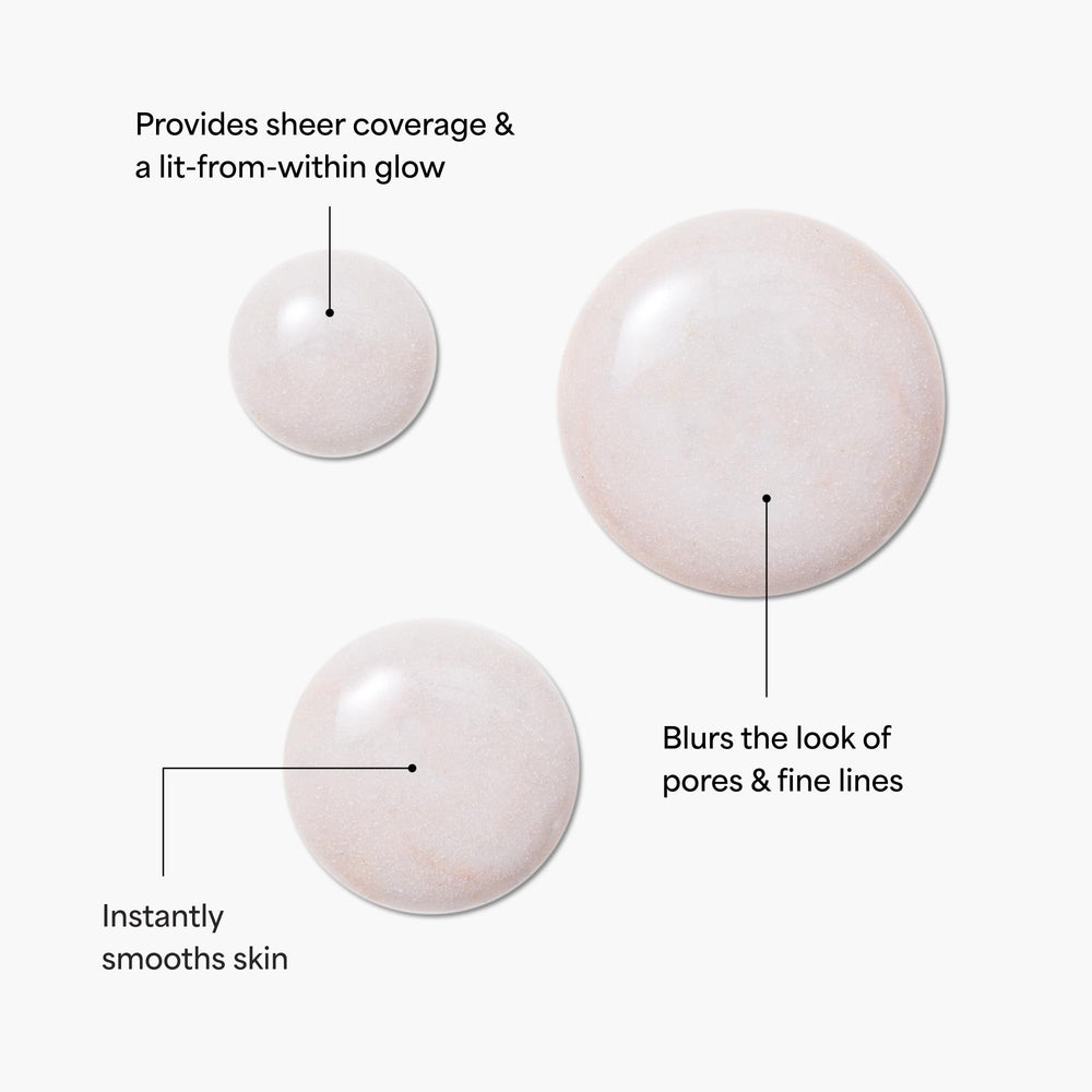TULA primer close-up shows glow finish and filter-like radiance.