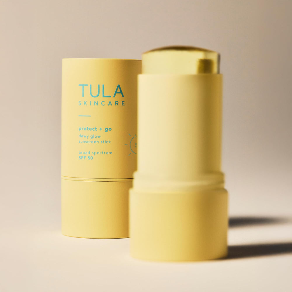 TULA Protect + Glow with vitamin C and plant extracts for radiant skin.