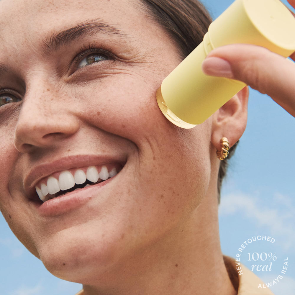 TULA Protect + Glow in action during a workout with water resistance.