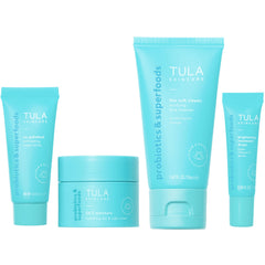 TULA Purifying Cleanser travel-size bottle ready for gym or trip, cleansing for balanced skin