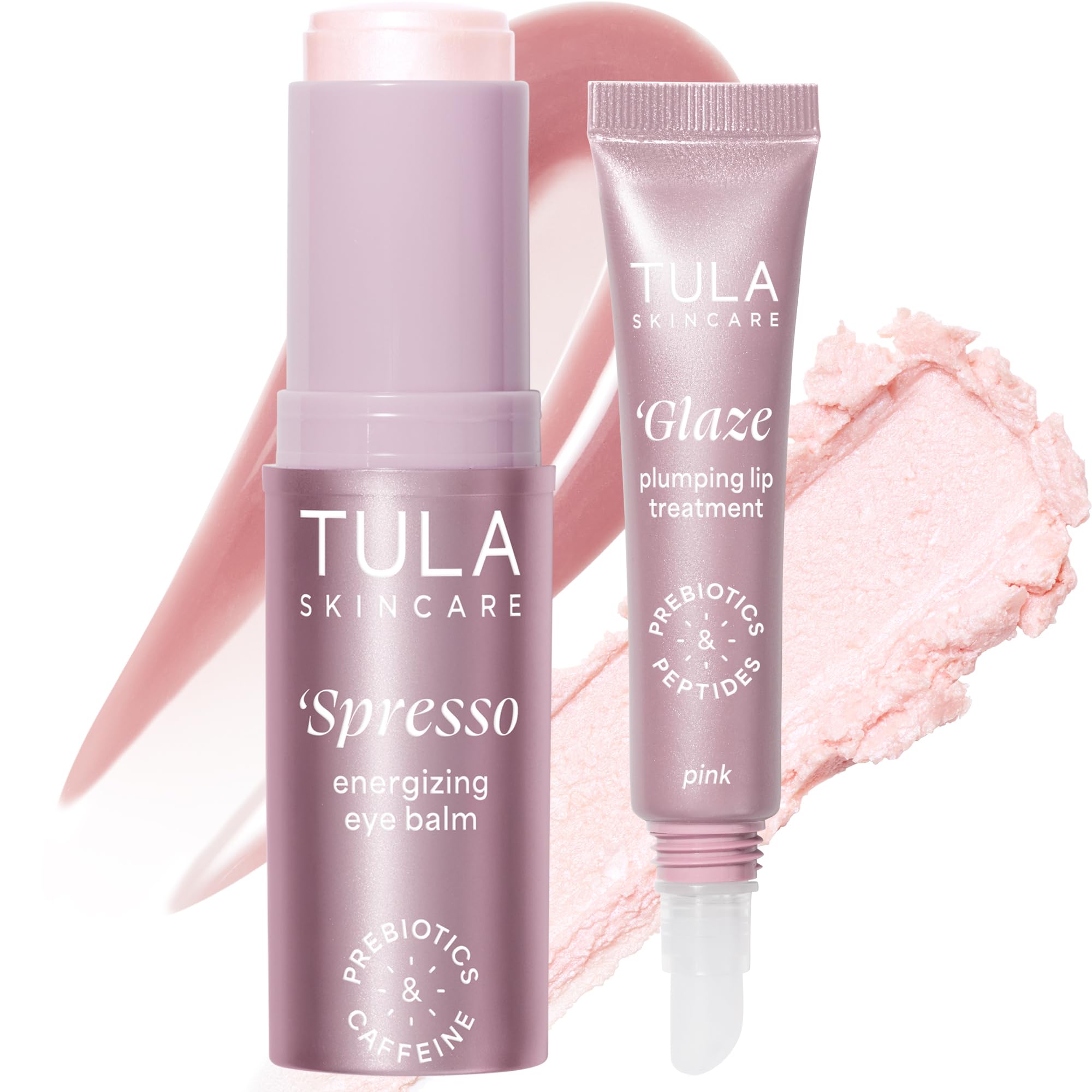 TULA Rose Glow eye balm packaging highlights rosy radiance