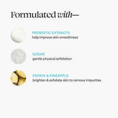 TULA probiotic extracts for a balanced look and smoother feel.