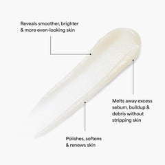 TULA So Polished scrub texture close-up highlighting sugar grains for gentle polishing.