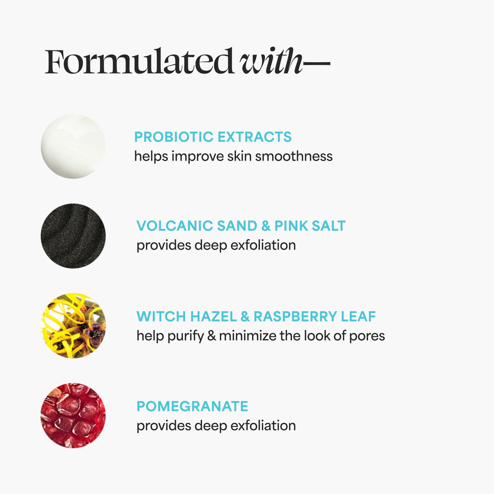 TULA So Poreless pink salt helps clarify pores and reveal natural glow.