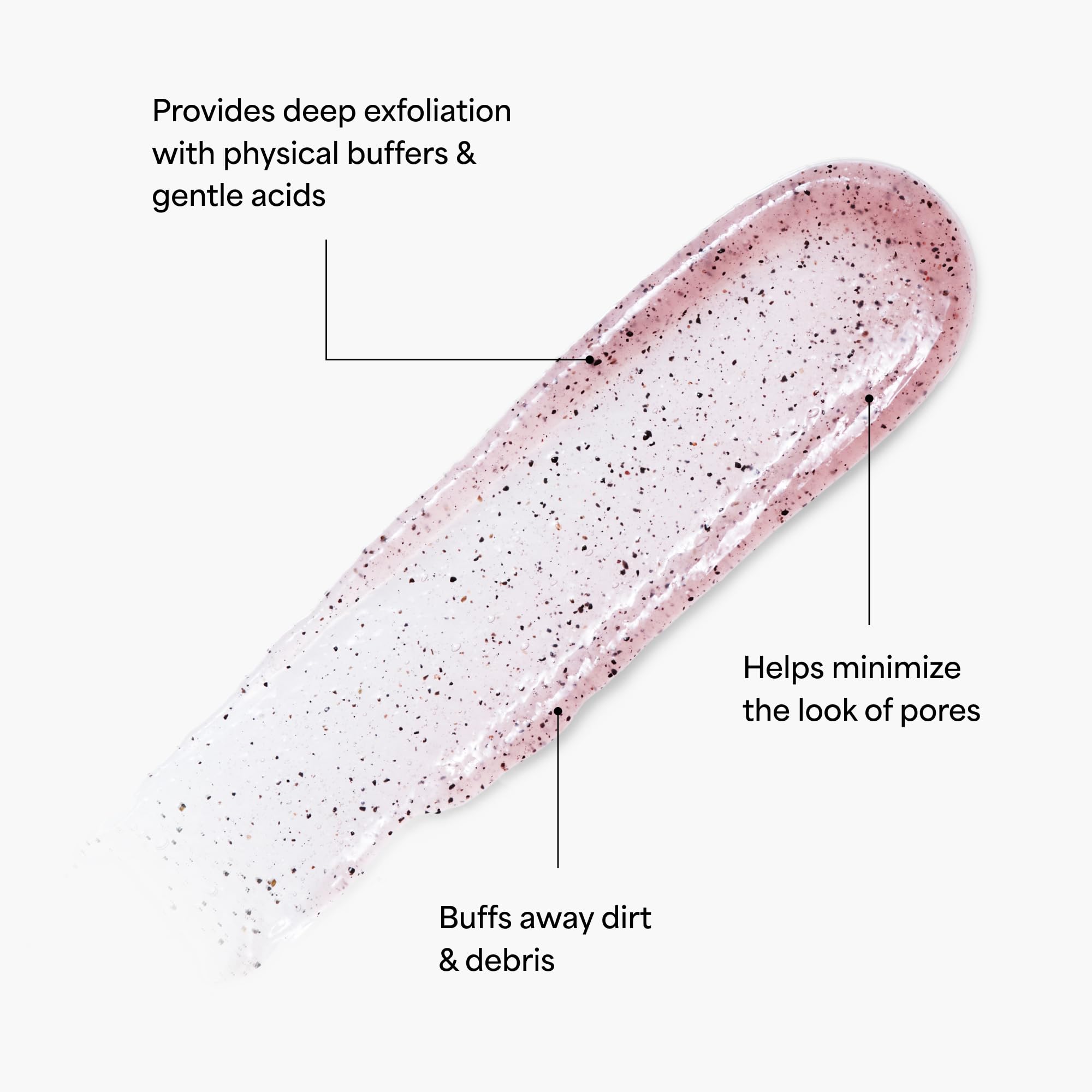 TULA So Poreless texture detail showcases micro-exfoliation for refined skin texture.