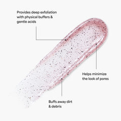 TULA So Poreless texture detail showcases micro-exfoliation for refined skin texture.