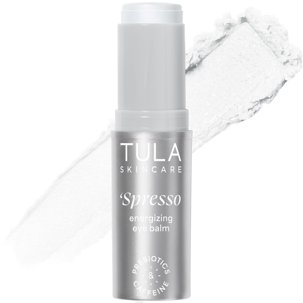 TULA Spresso Iced eye balm outer packaging for on-the-go refreshment.