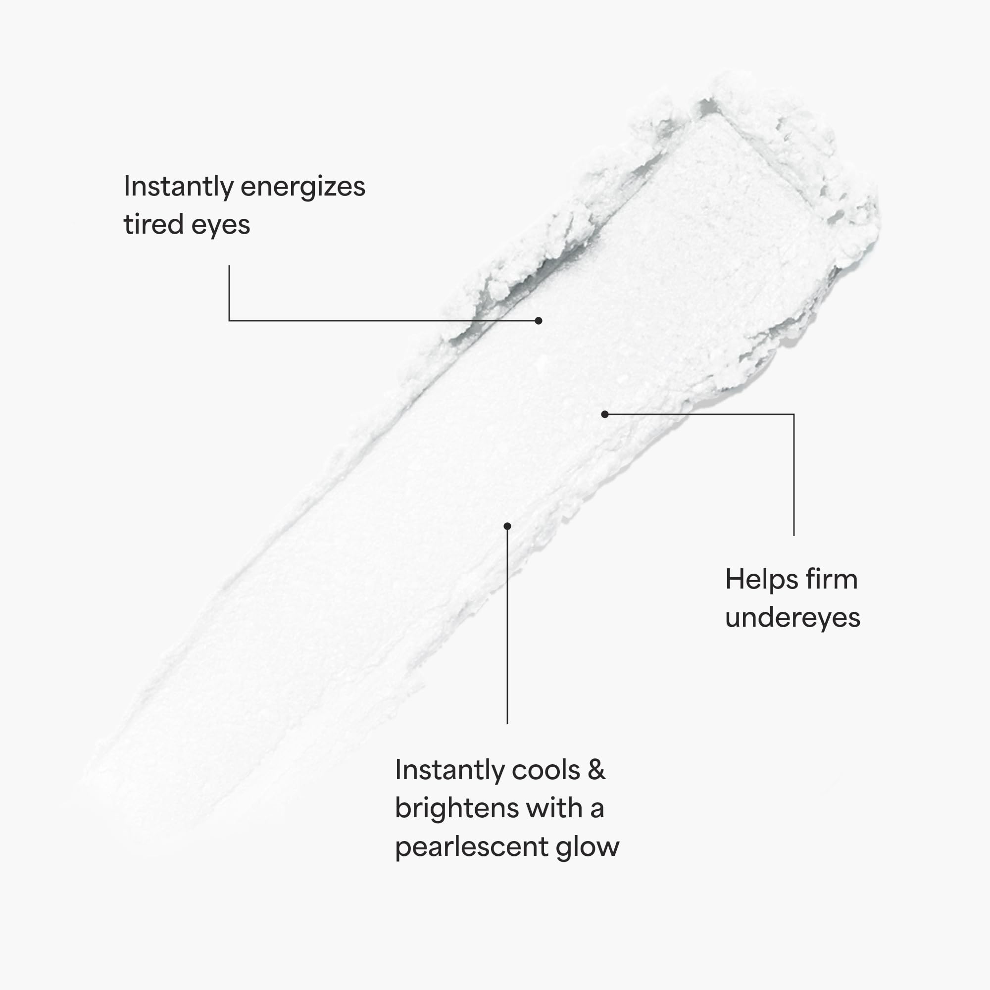TULA Spresso Iced tube close-up reveals cooling balm texture and smooth glide.