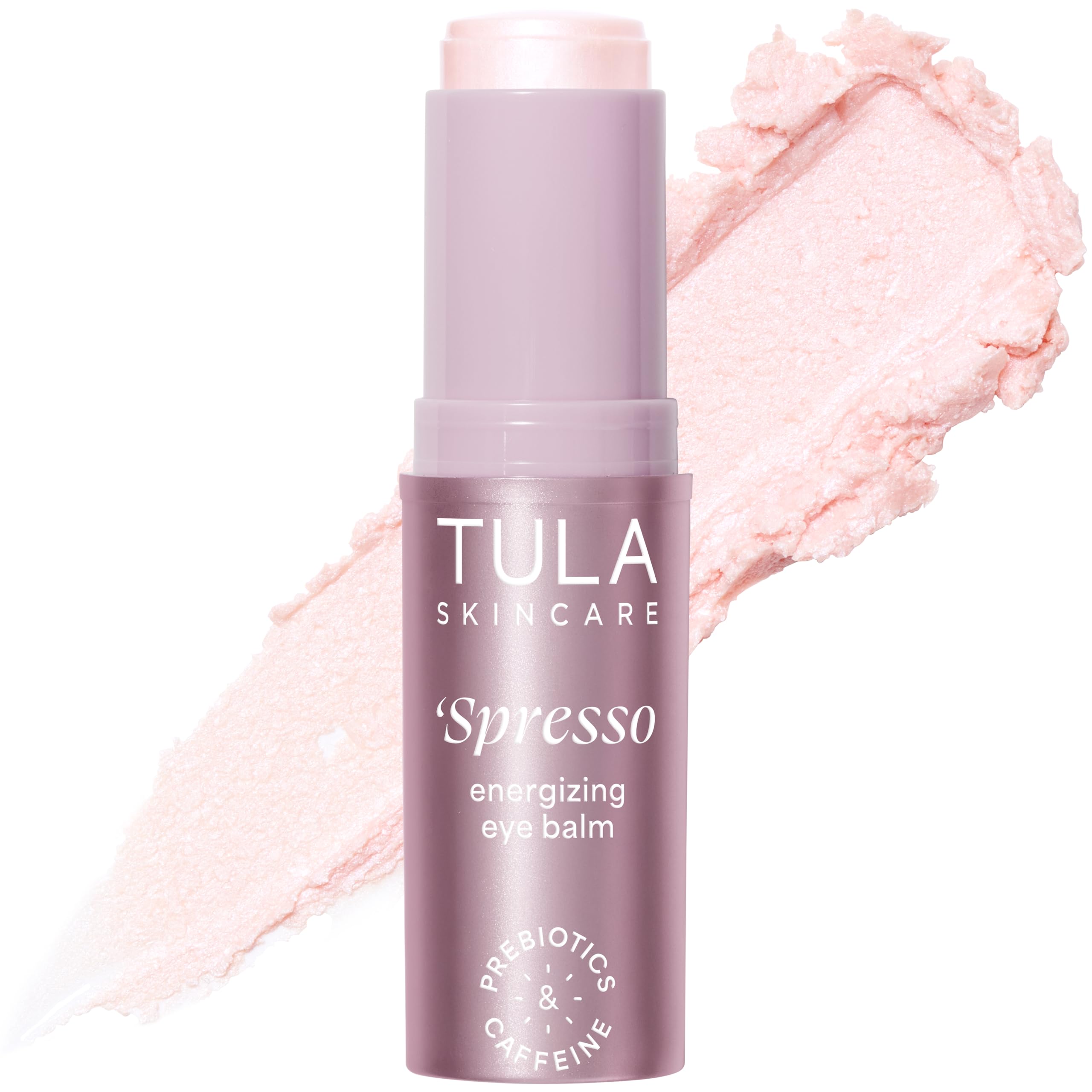 TULA Spresso Energizing Eye Balm Rose Glow application brightens the under-eye area