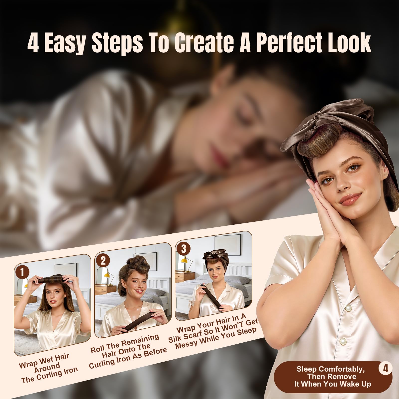 TULOBI gel-coated hook provides comfortable grip for sleeping curls.