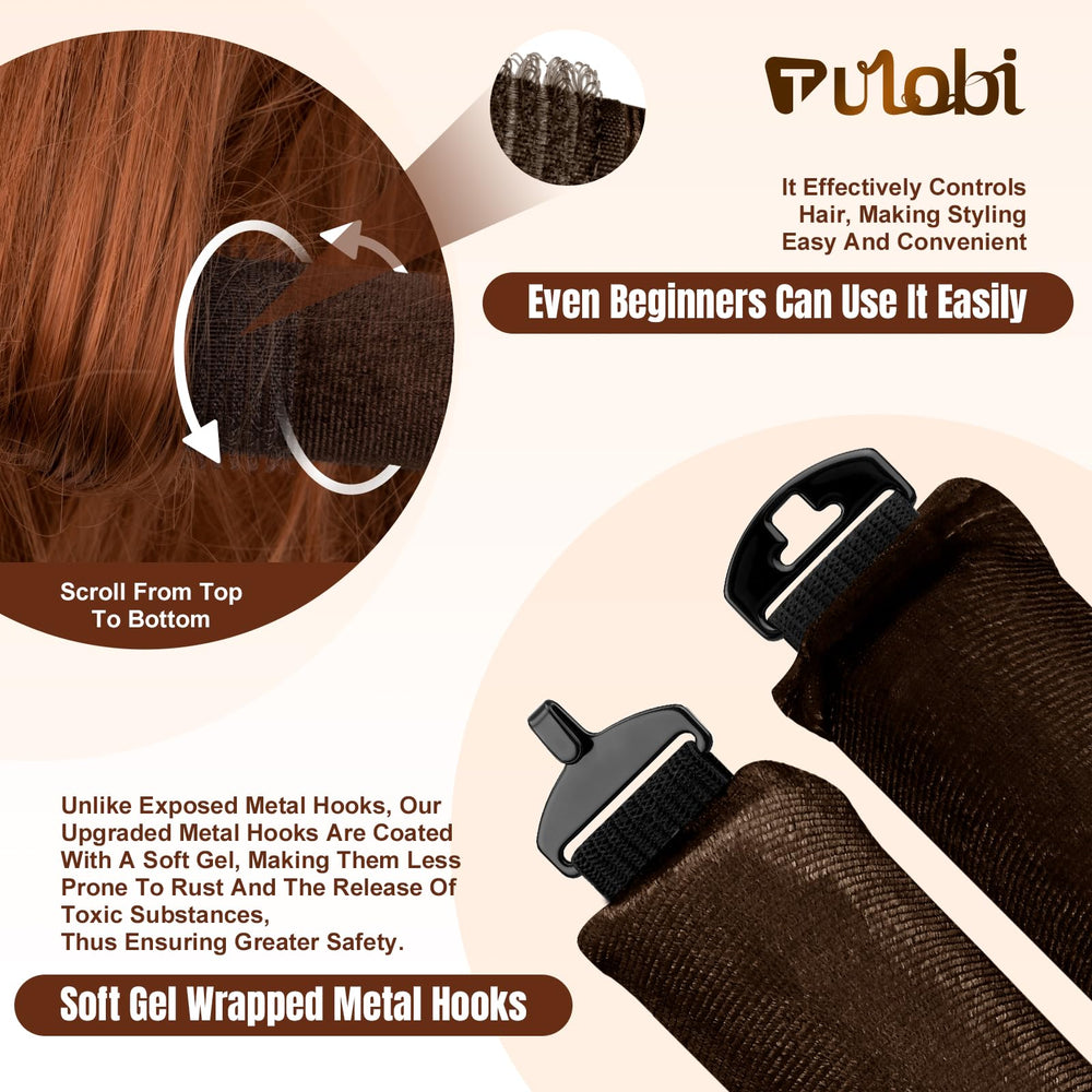 TULOBI velvet jumbo blowout rods define waves for all hair types.